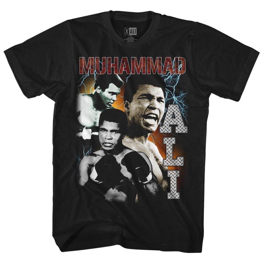 Muhammad Ali Bootleg Black Adult T Shirt